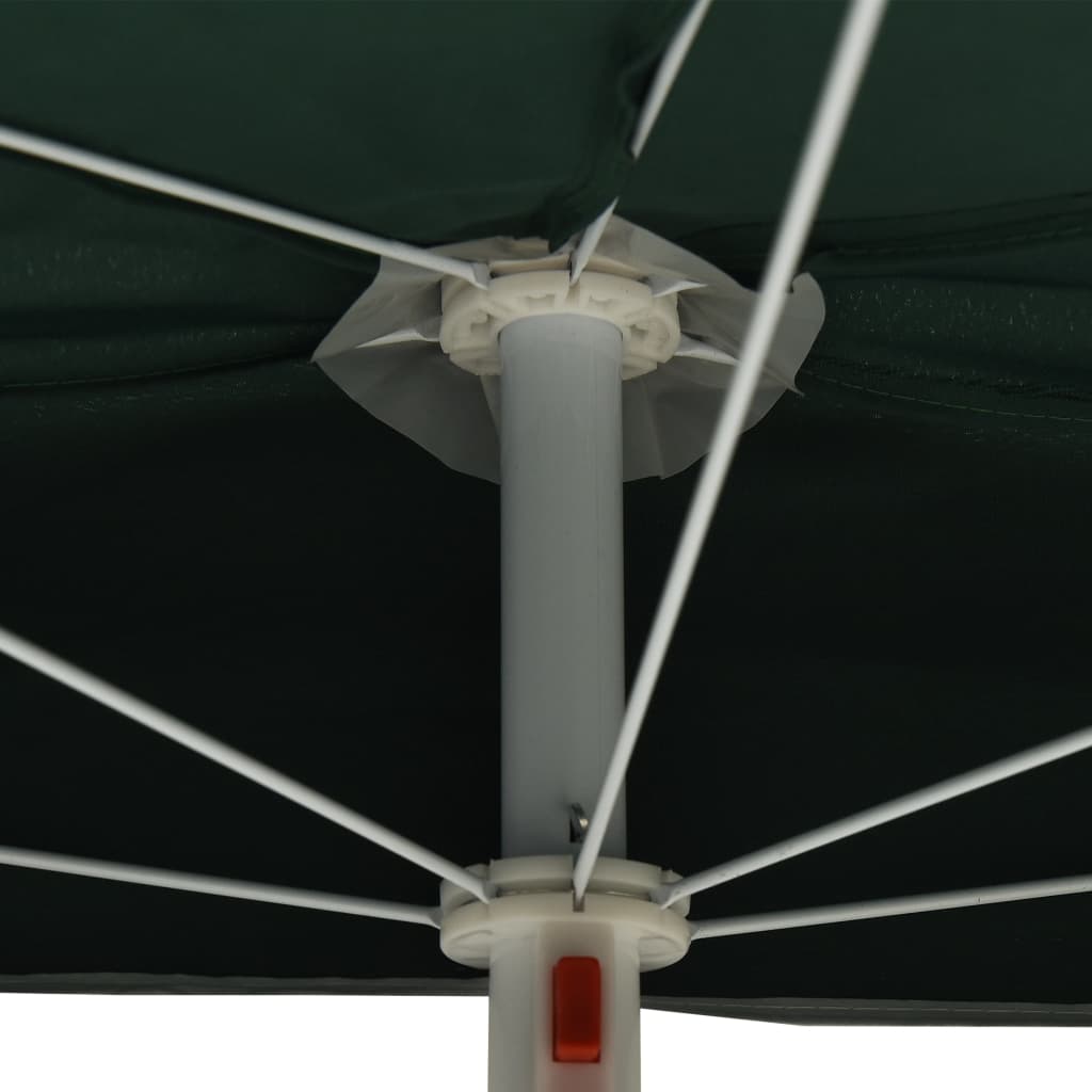 Garden Parasol | Green | 100% polyester, steel | Medium