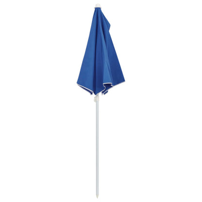 Garden Half Parasol with Pole 180x90 cm Azure Blue