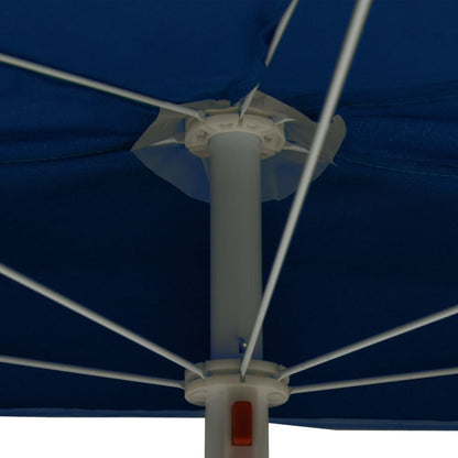 Garden Half Parasol with Pole 180x90 cm Azure Blue