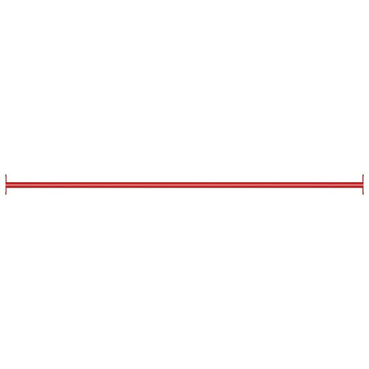 Turning Bar | Red | Powder-coated steel | 125 cm long