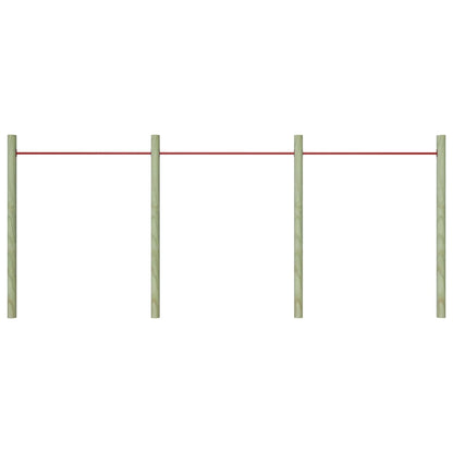 Turning Bars 3 pcs 125 cm Steel Red