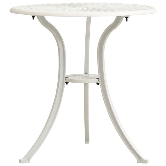 Garden Table | White | Cast Aluminium | Medium | Durable | Garden Table