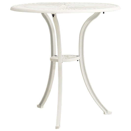 Garden Table | White | Cast Aluminium | Medium | Durable | Garden Table