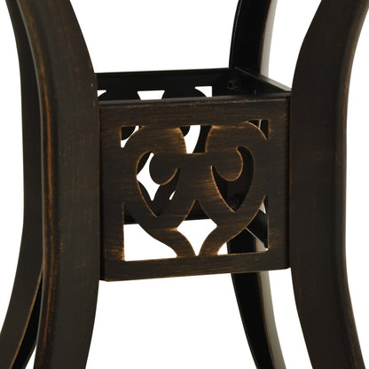 Garden Table Bronze Cast Aluminum Medium Decorative Inlays