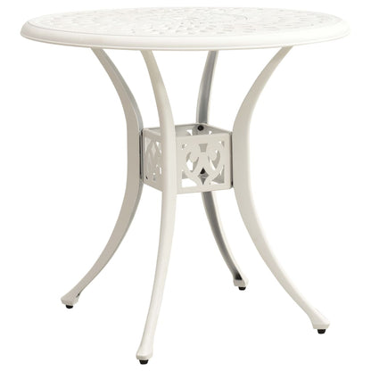 Garden Table White Cast Aluminum Standard Garden Table Circular