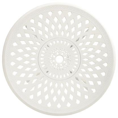 Garden Table White Cast Aluminum Standard Garden Table Circular