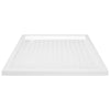 Shower Base Tray with Dots White 90x90x4 cm ABS