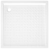 Shower Base Tray with Dots White 80x80x4 cm ABS
