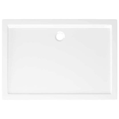 Rectangular ABS Shower Base Tray White 80x110 cm