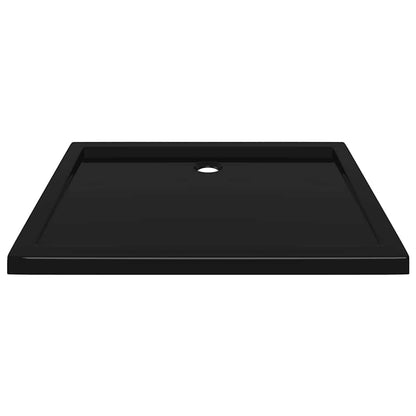 Rectangular ABS Shower Base Tray Black 27.6"x35.4"