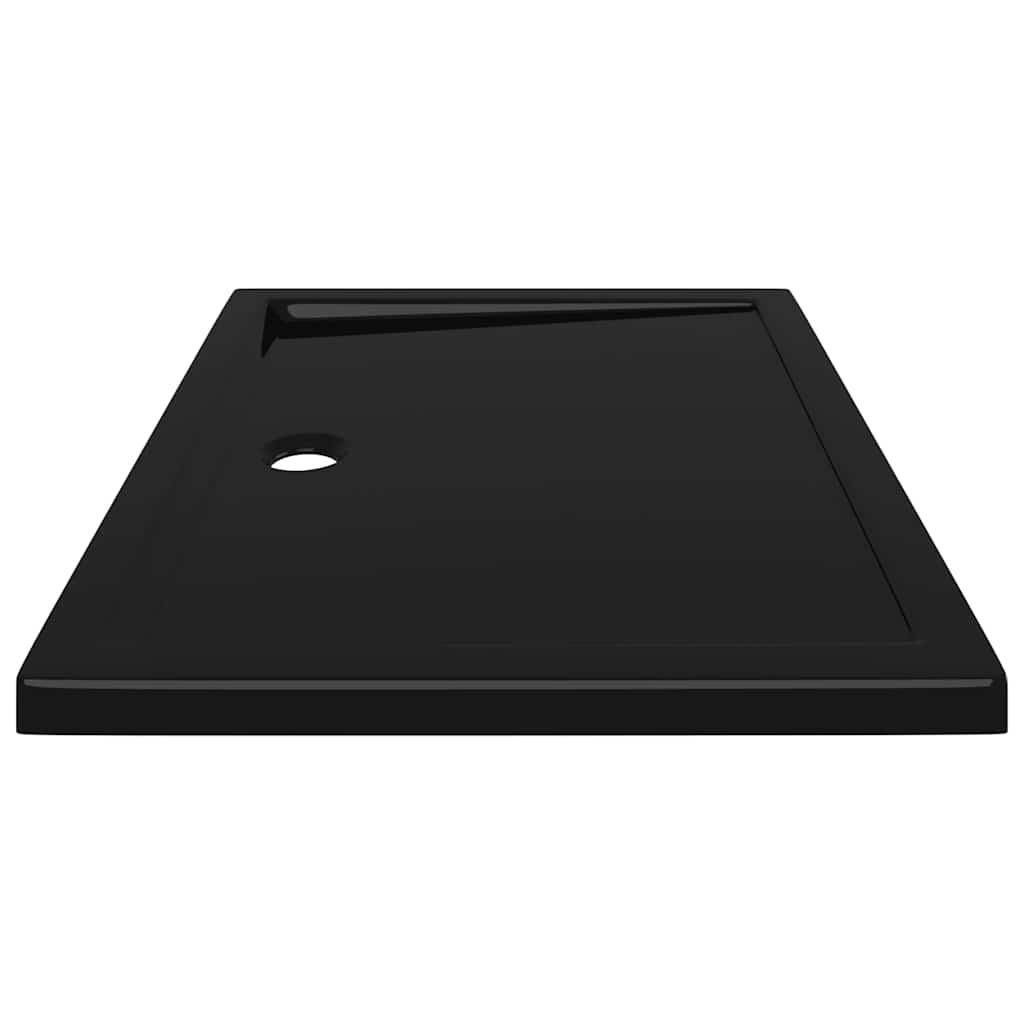 Rectangular ABS Shower Base Tray Black 27.6"x35.4"