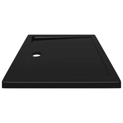 Rectangular ABS Shower Base Tray Black 27.6"x35.4"