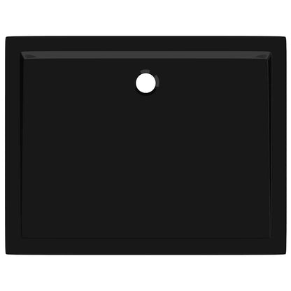 Rectangular ABS Shower Base Tray Black 27.6"x35.4"
