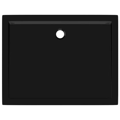 Rectangular ABS Shower Base Tray Black 31.5"x39.4"