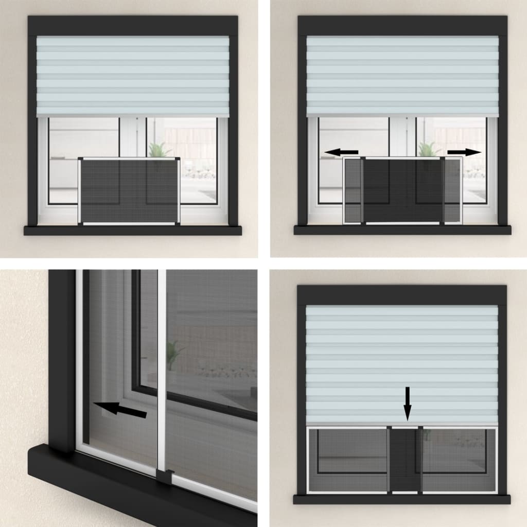 Extendable Insect Screen for Windows White (100-193)x75 cm