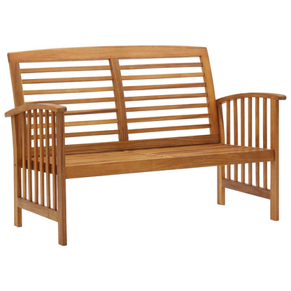 4 Piece Patio Lounge Set Solid Acacia Wood