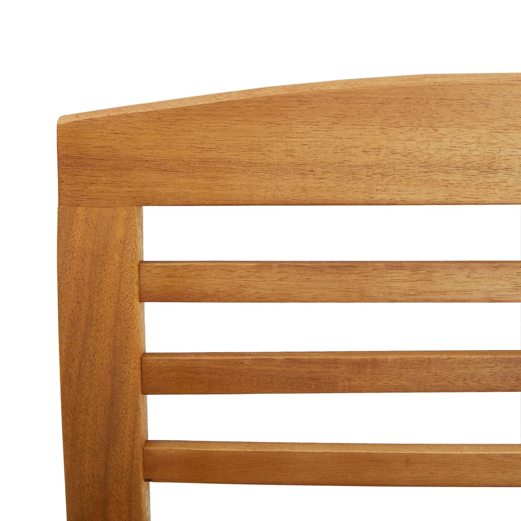 4 Piece Patio Lounge Set Solid Acacia Wood