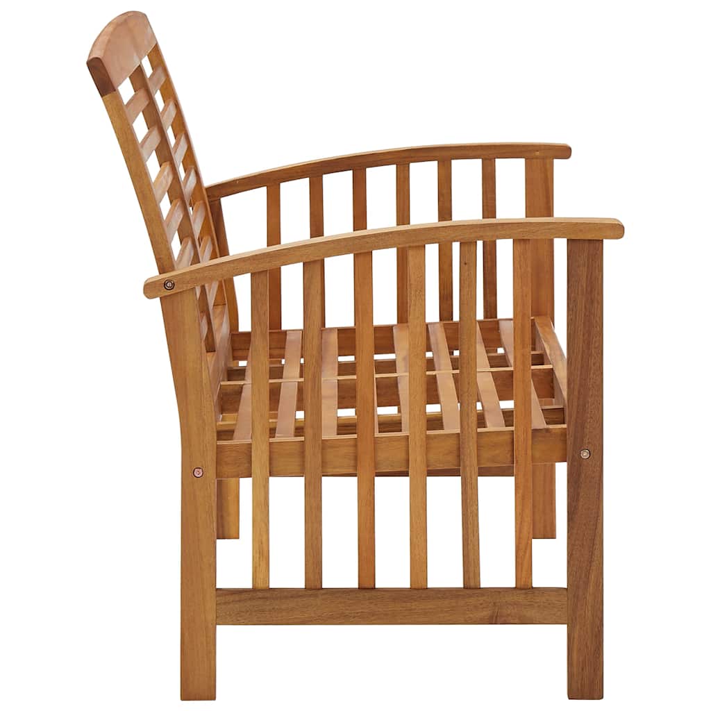 3 Piece Patio Lounge Set Solid Acacia Wood