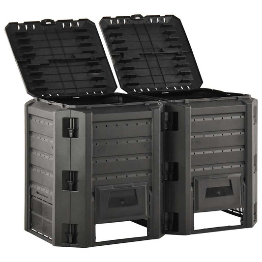 Composter | Black | 100% Polypropylene | Large | Composter | Rectangular