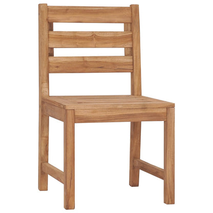 Garden Chair | Set of 2 | Natural Teak | Solid Teak Wood | Regular