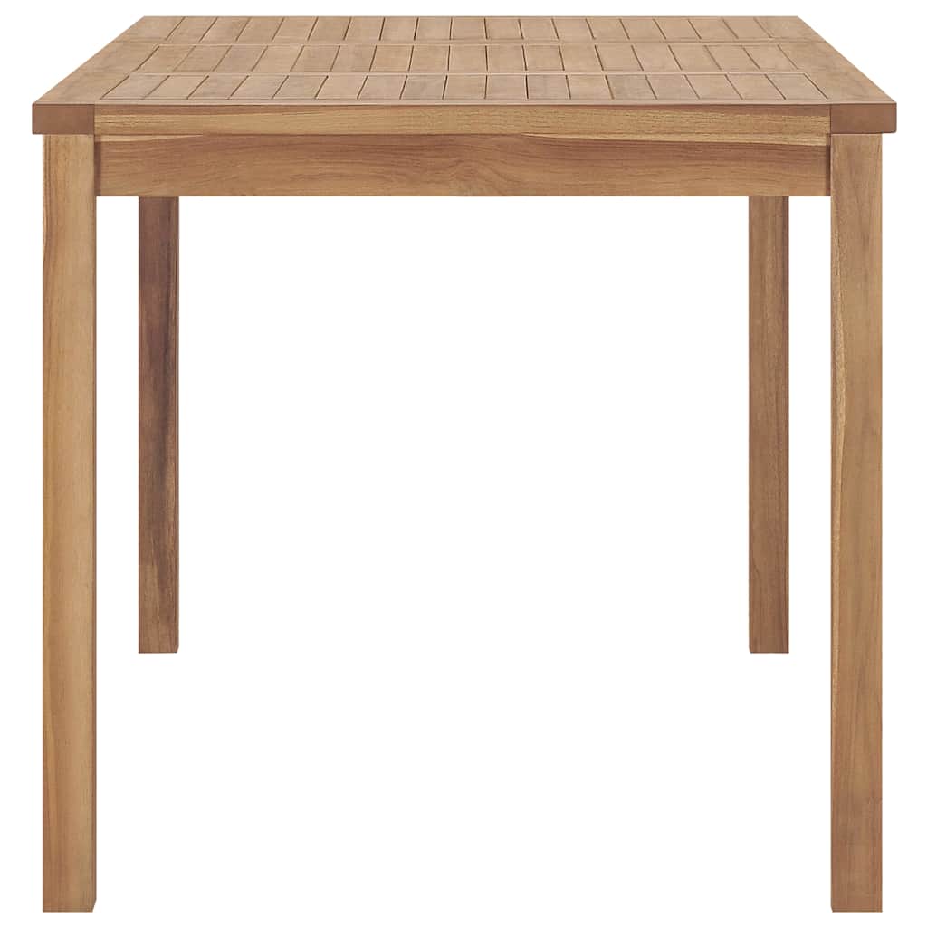 Garden Dining Table 140x80x77 cm Solid Teak Wood