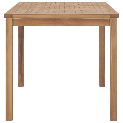 Garden Dining Table 140x80x77 cm Solid Teak Wood
