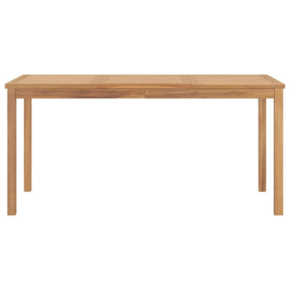 Garden Dining Table 160x80x77 cm Solid Teak Wood