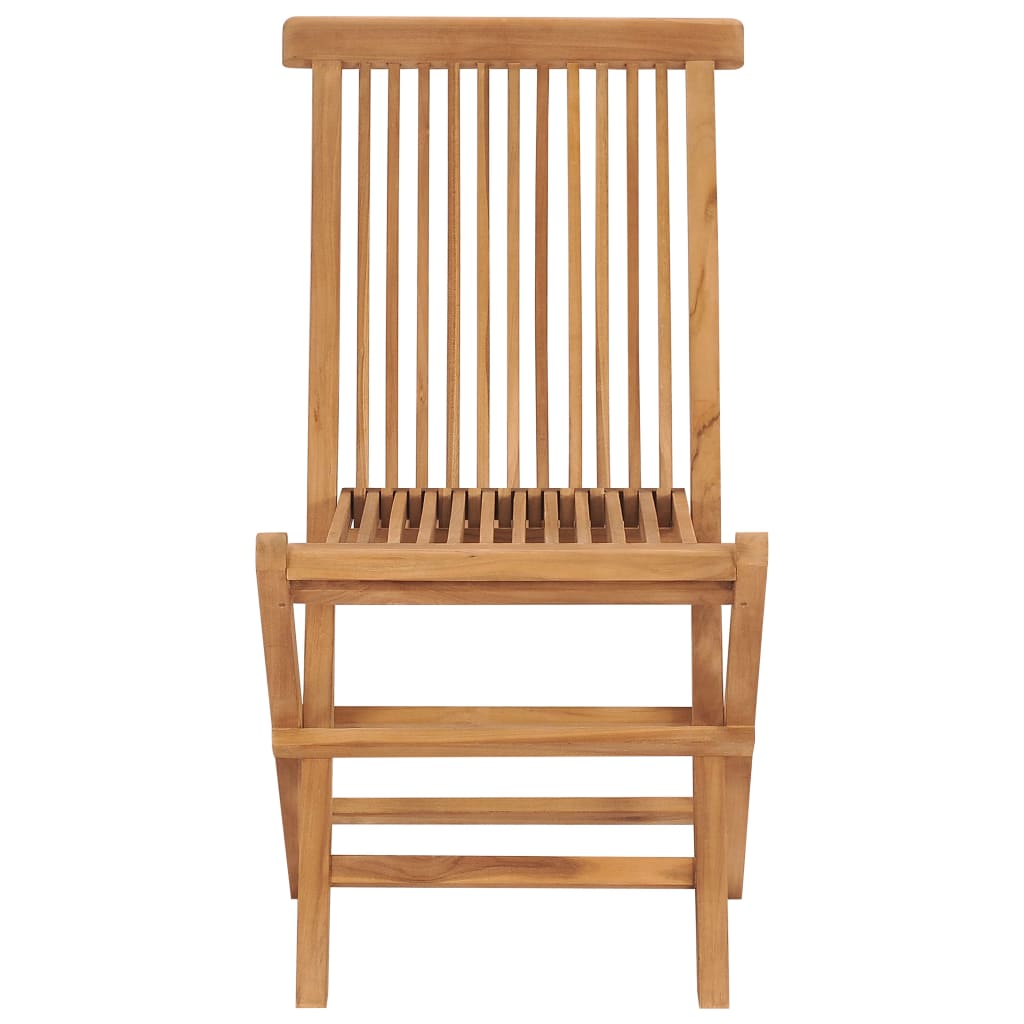 Garden Chair | Set of 2 | Natural Teak | Solid Teak Wood | Standard