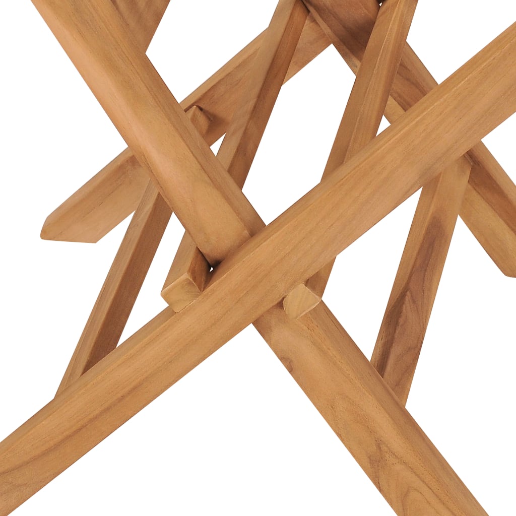 Folding Garden Chairs 4 pcs Solid Teak Wood