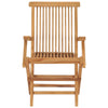 Folding Garden Chairs 3 pcs Solid Teak Wood