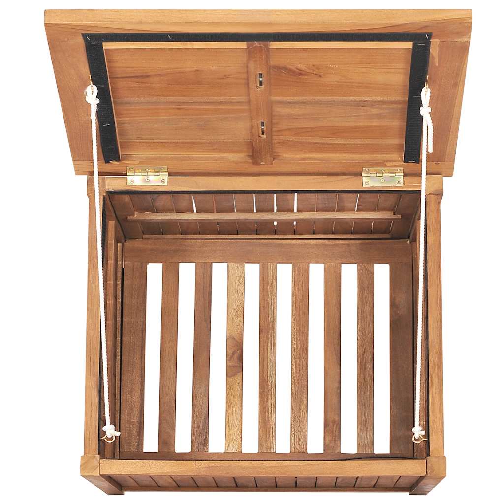 Patio Storage Box 23.6"x19.7"x22.8" Solid Wood Teak