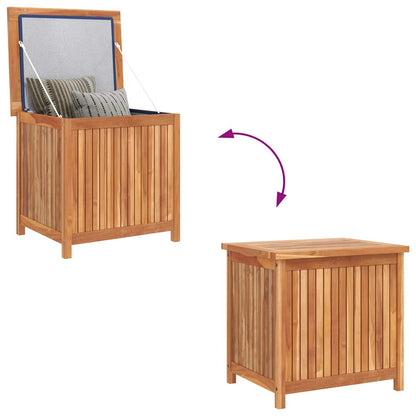 Patio Storage Box 23.6"x19.7"x22.8" Solid Wood Teak