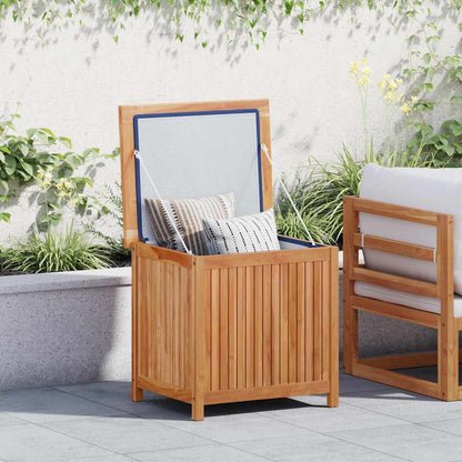 Patio Storage Box 23.6"x19.7"x22.8" Solid Wood Teak