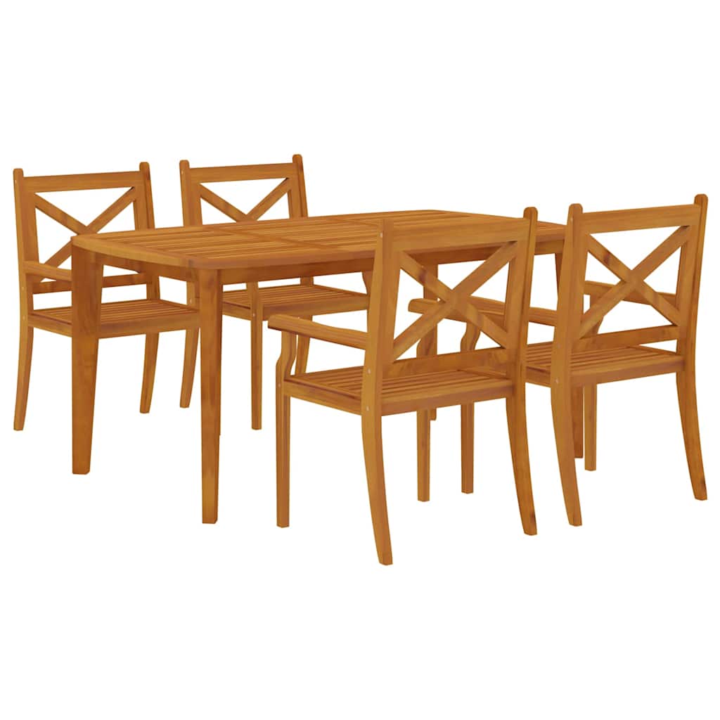 Garden Dining Set | Natural wood | Solid acacia wood | Standard | Durable