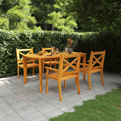 Garden Dining Set | Natural wood | Solid acacia wood | Standard | Durable