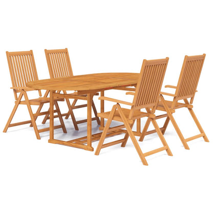 Garden Dining Set | Natural Wood | Solid Acacia Wood | Large | Expandable