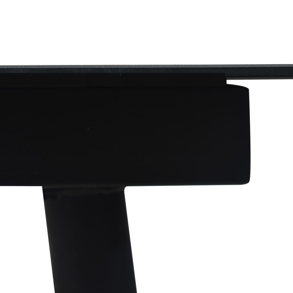 Dining Set | Black | Cotton rope, powder-coated steel, tempered glass