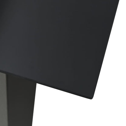 Dining Set | Black | PVC rattan, powder-coated steel, glass