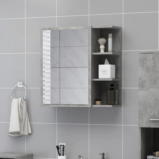 Mirror Cabinet | Concrete grey | Engineered wood, acrylic | Medium