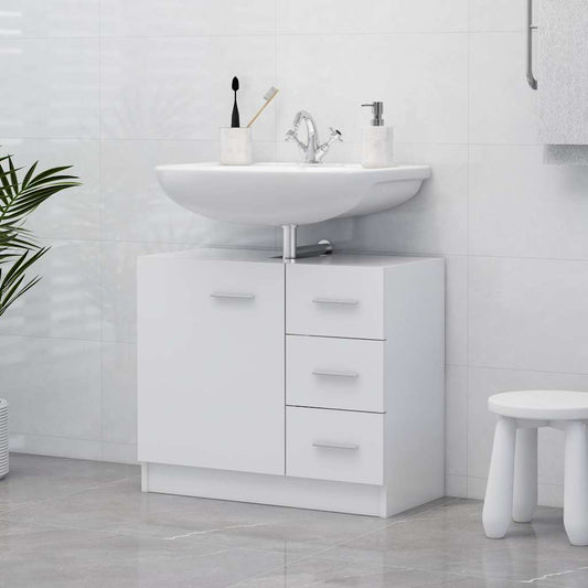Sink Cabinet | White | Engineered wood | Medium | Bathroom Sink Cabinet