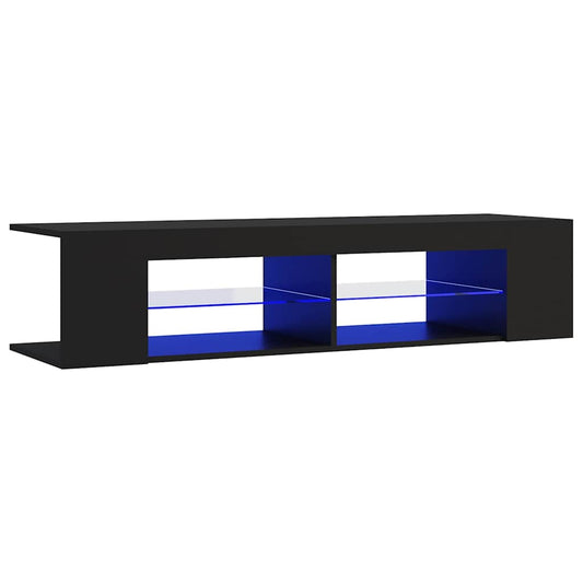 TV Cabinet | Black | Engineered wood | Medium | TV Cabinet | Rectangular