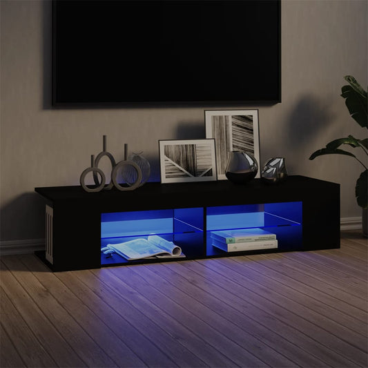 TV Cabinet | Black | Engineered wood | Medium | TV Cabinet | Rectangular