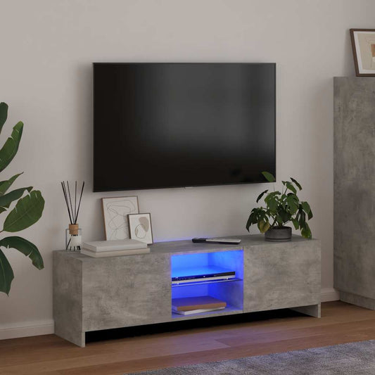 TV Cabinet | Concrete grey | Engineered wood, tempered glass