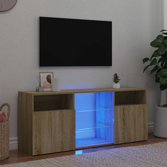 Tv Cabinet | Sonoma Oak | Engineered wood, tempered glass | Medium