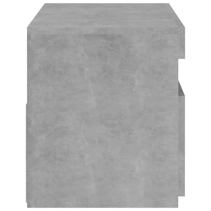 804399 vidaXL TV Cabinet with LED Lights Concrete Grey 75x35x40 cm