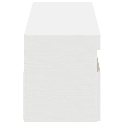 TV Cabinets with LED Lights 2 pcs White 60x35x40 cm