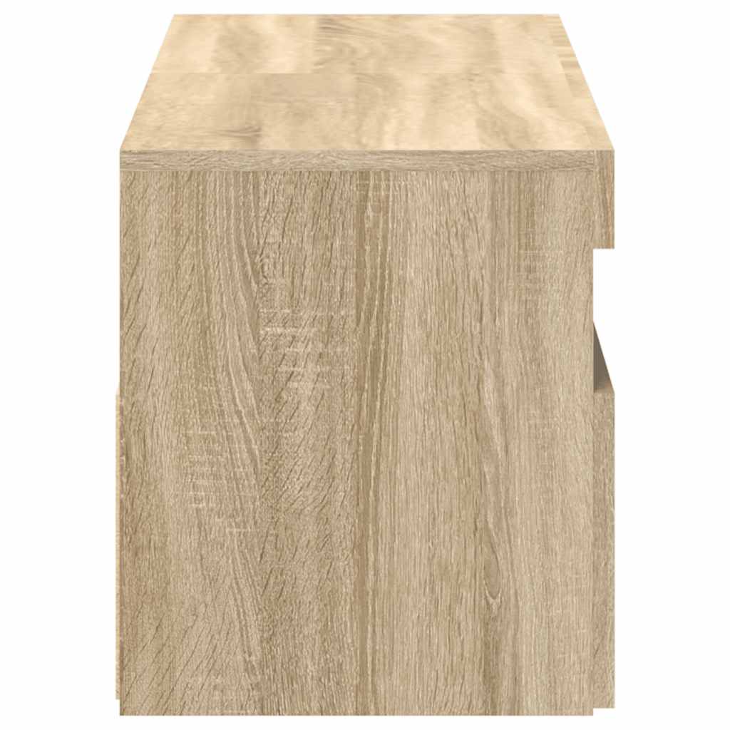 TV Cabinets with LED Lights 2 pcs Sonoma Oak 60x35x40 cm