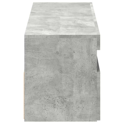 TV Cabinets with LED Lights 2 pcs Concrete Grey 60x35x40 cm