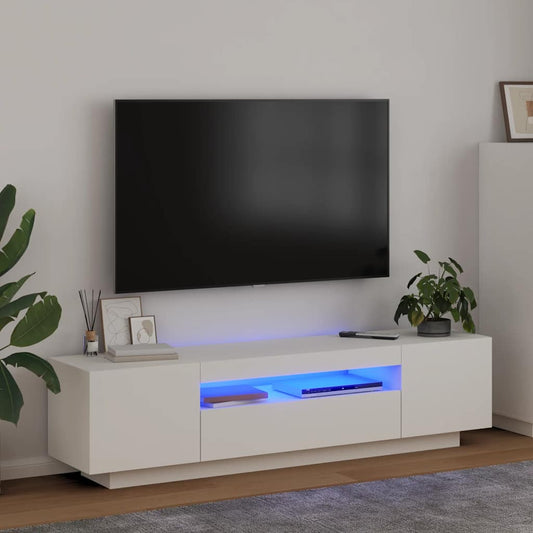 TV Cabinet | White | Engineered wood | 160 cm x 35 cm x 40 cm