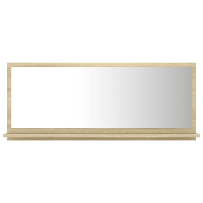 Mirror | Sonoma oak | Engineered wood | 90 x 10.5 x 37 cm | Wall mounting